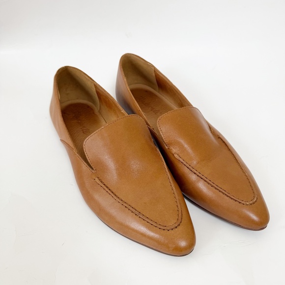 Madewell Frances Skimmer Brown Almond Toe Loafers Size 9 - Picture 1 of 6